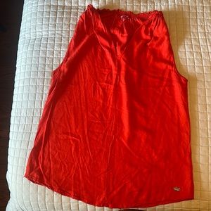 Guess blouse deep orange color size medium